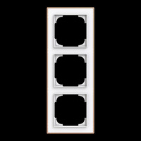 Busch-Jaeger Rahmen drei-fach mit Dekorring gold, Retail