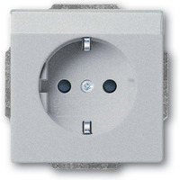 Busch-Jaeger Schutzkontakt Steckdosen Einsatz aluminium, Retail