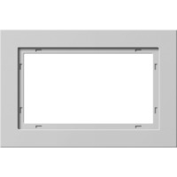 Gira Abdeckrahmen 1,5-fach, Abdeckung grau, Retail