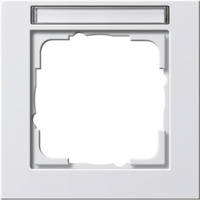 Gira Abdeckrahmen mit Beschriftungsfeld 1-fach weiß, Retail