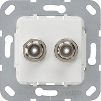 Gira BNC Zweifach Crimpanschluss, Anschlussdose Retail