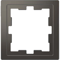 Merten Rahmen einfach für Senkrecht- und Waagerechtmontage, Thermoplast lackiert, matt anthrazit, Retail