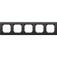 Merten Rahmen fünffach waagerecht und senkrecht montierbar anthrazit, Retail