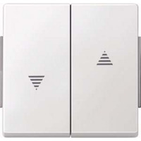 Merten Wippe für Rollladen-Wippschalter- und Wipptaster-Einsatz Typ 343419 weiß (glänzend), Retail