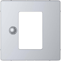 Merten Zentralplatte Universal Temperaturregler edelstahl, Retail