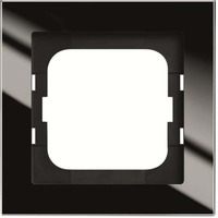 Busch-Jaeger Abdeckrahmen 1-fach, Abdeckung schwarz, Retail