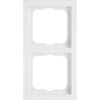 Busch-Jaeger Rahmen zwei-fach, zum Abdecken von Schaltern, Tastern und Steckdosen, matt weiß (matt), Retail