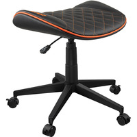 Cougar Gaming-Hocker Crosser, Gaming-Stuhl schwarz/orange, auch als Fußstütze verwendbar