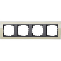 Gira Abdeckrahmen vierfach, Abdeckung beige, Retail