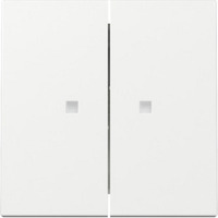 Gira Wippe zweifach mit Kontrollfenster weiß, Retail