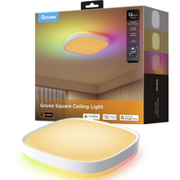 Govee 30cm RGBWW + RGBIC Square Smart Ceiling Light, LED-Leuchte 