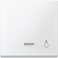 Merten Wippe Kontrollfenster für Kontrollschalter- und Taster-Einsatz mit Aufdruck Licht weiß (matt), Retail