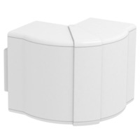 OBO Außeneck Haubenformteil 70x110 Millimeter verstellbar, Befestigung/Montage weiß, Retail