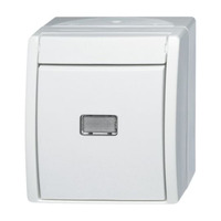 Busch-Jaeger Taster Einzeltaster Wechsler 2621 W-54-206 weiß, Retail