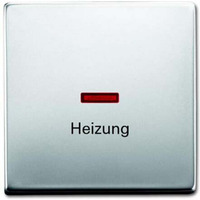 Busch-Jaeger Wippe mit Aufdruck Heizung Notschalter edelstahl, Retail