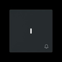 Busch-Jaeger Wippe mit Symbol Klingel mit transparenter Kalotte schwarz, Retail