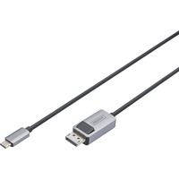 Digitus USB4 Gen 2x2 Adapterkabel USB-C > DisplayPort schwarz/grau, 2 Meter