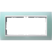 Gira Abdeckrahmen 2-fach ohne Mittelsteg opak mit Zwischenrahmen Retail