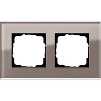 Gira Abdeckrahmen zweifach Esprit Glas Umbra 0212122 Retail