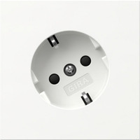 Gira Schutzkontaktsteckdose Typ F 16 Ampere 250 Volt mit erhöhtem Berührungsschutz weiß, Retail