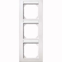 Merten Rahmen drei fach beschriftbar senkrecht weiß, Retail