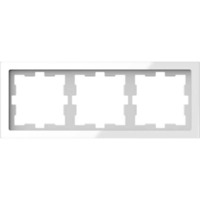 Merten Rahmen dreifach Kristallweiß weiß, Retail