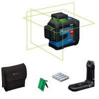Bosch Professional Linienlaser GLL 80-33 G Professional blau/schwarz, grüne Laserlinien, inkl. Universalhalter LB 10