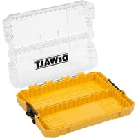 DEWALT TOUGHCASE Koffer mittel gelb, leer, mit Halterungen und Schüttboxen