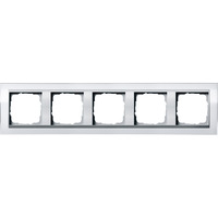 Gira Abdeckrahmen fünffach, Abdeckung weiß, Retail