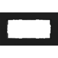 Gira Abdeckrahmen zwei fach Aluminium lackiert matt schwarz, Retail