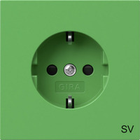 Gira Schutzkontaktsteckdose Typ F 16 Ampere 250 Volt mit erhöhtem Berührungsschutz weiß, Retail