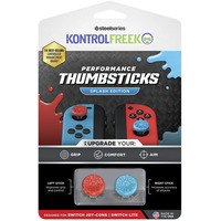 KontrolFreek KontrolFreek Performance Thumbsticks Splash, Analog-Stick rot/blau, 2 Stück, für Nintendo Switch Joy-Cons & Nintendo Switch Lite