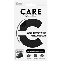 PanzerGlass Wallet Case mit Kickstand, Handyhülle schwarz, Samsung Galaxy S24 FE 5G