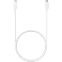 Samsung USB 2.0 Kabel, USB-C Stecker > USB-C Stecker weiß, 1 Meter, PD, Laden mit bis zu 100 Watt