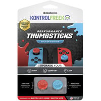 SteelSeries KontrolFreek Performance Thumbsticks Splash, Analog-Stick rot/blau, 2 Stück, für Nintendo Switch Joy-Cons & Nintendo Switch Lite