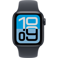 Apple Watch SE 3, Smartwatch schwarz, Aluminium, 40 mm, Sportarmband Mitternacht S/M, Cellular