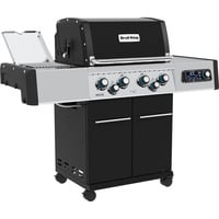 Broil King Gasgrill Regal Q 490 IR schwarz/edelstahl, mit Infrarot-Seitenbrenner und Heckbrenner, iQue Smart Steuerung