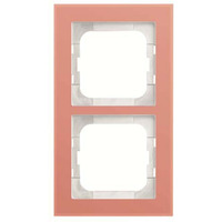 Busch-Jaeger Abdeckrahmen 2-fach, Abdeckung rosa, Retail