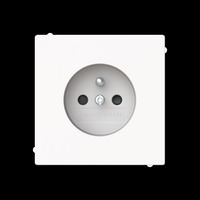 Busch-Jaeger Steckdose mit Erdungsstift weiß, Retail