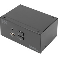 Digitus KVM-Switch DisplayPort 2x 1  schwarz, Dual Display