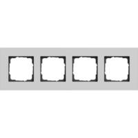 Gira Abdeckrahmen vierfach, Abdeckung grau, Retail