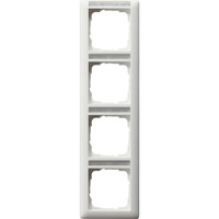 Gira Rahmen vierfach senkrecht mit Schriftfeld weiß, Retail