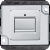 Merten Kreuzschalter Einsatz einpolig aluminium, Retail