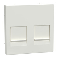 Merten Zentralplatte zweifach passend für Modular Jack weiß, Retail
