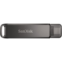 SanDisk iXpand Luxe 256 GB, USB-Stick schwarz, USB-C 3.2 Gen 1, Apple Lightning Connector