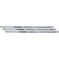 Bosch Heimwerken & Garten DIY Bügelsägeblatt 150mm, 24 TPI, 3 Stück für Metall, Kunststoff und Weichholz