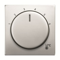 Busch-Jaeger Zentralscheibe Temperatur rund, Thermostat edelstahl, Retail