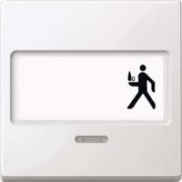 Merten Wippe Kontrast Fenster mit Schriftfeld weiß, Retail