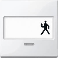 Merten Wippe Kontrast Fenster mit Schriftfeld weiß, Retail