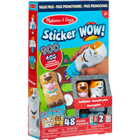 Spin Master Melissa & Doug - Sticker WOW! Sticker-Stempelset 2er-Pack Tiere, Basteln